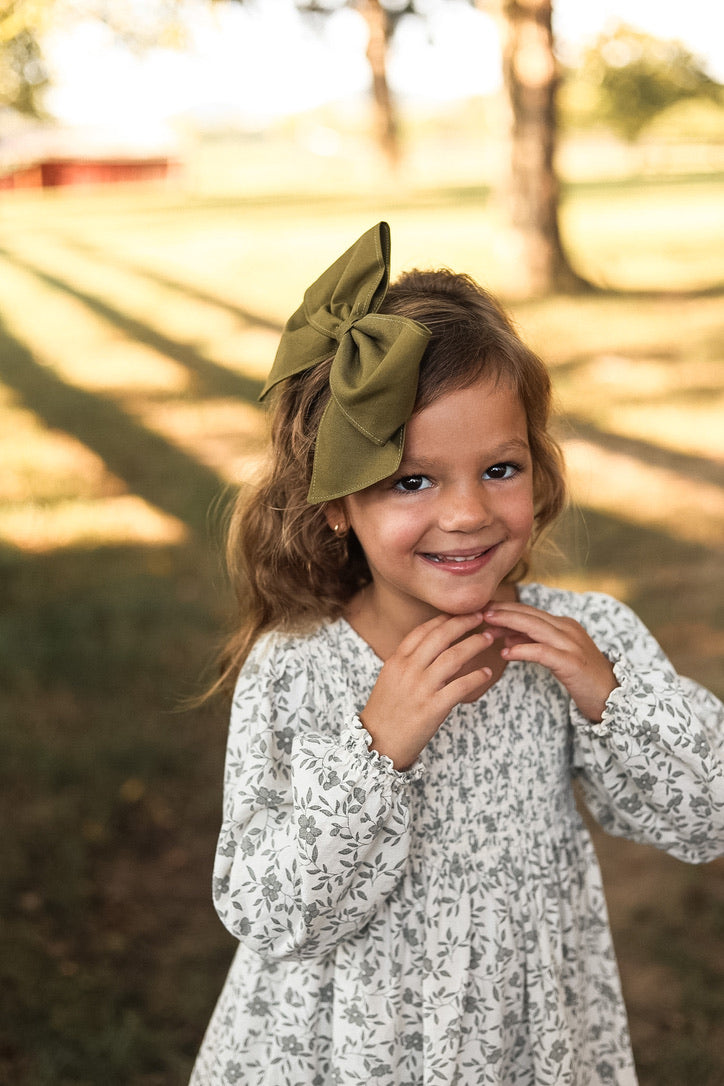Olive Mini Bow Set