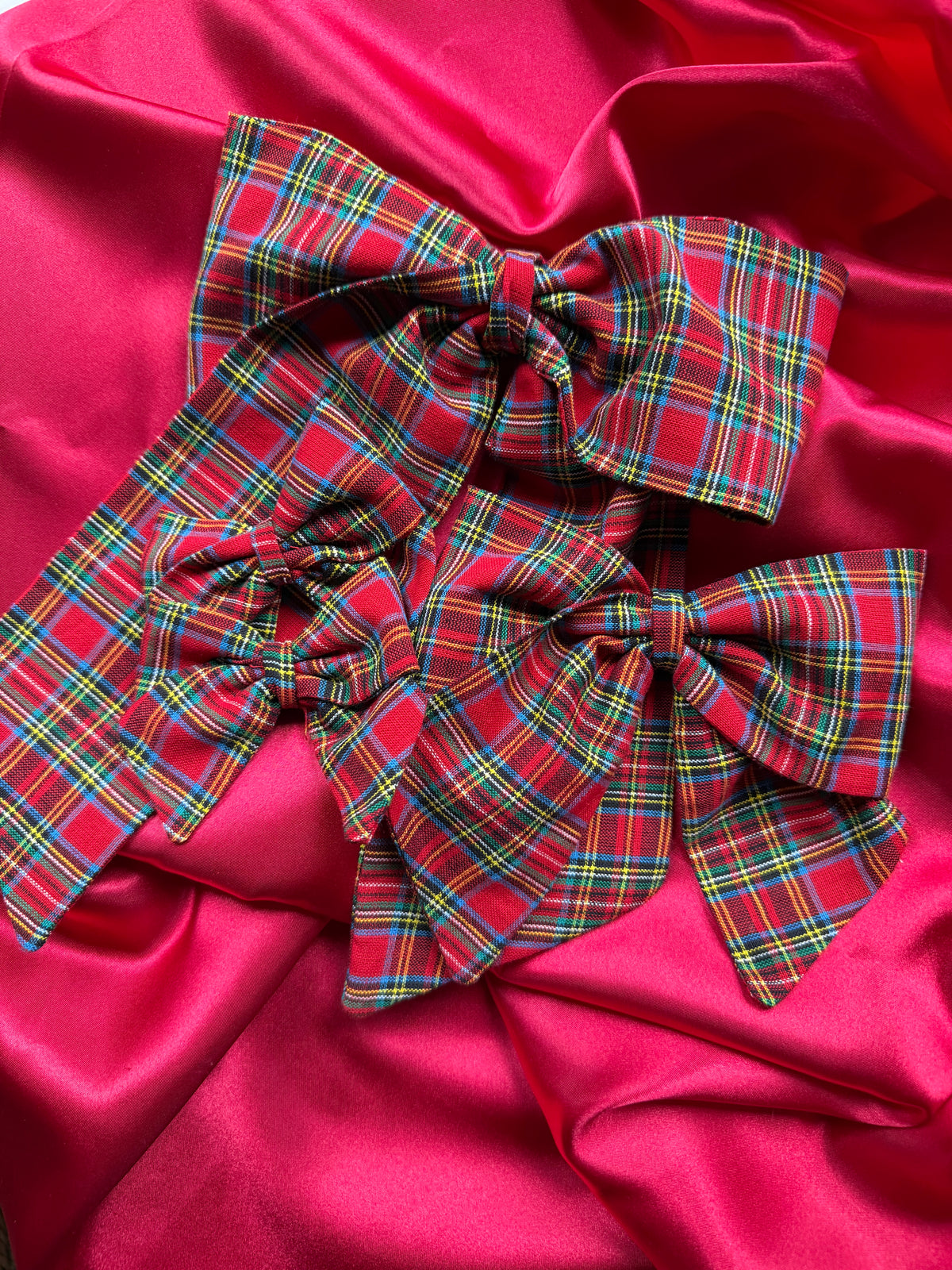 Red Tartan Cuff & Collar Set