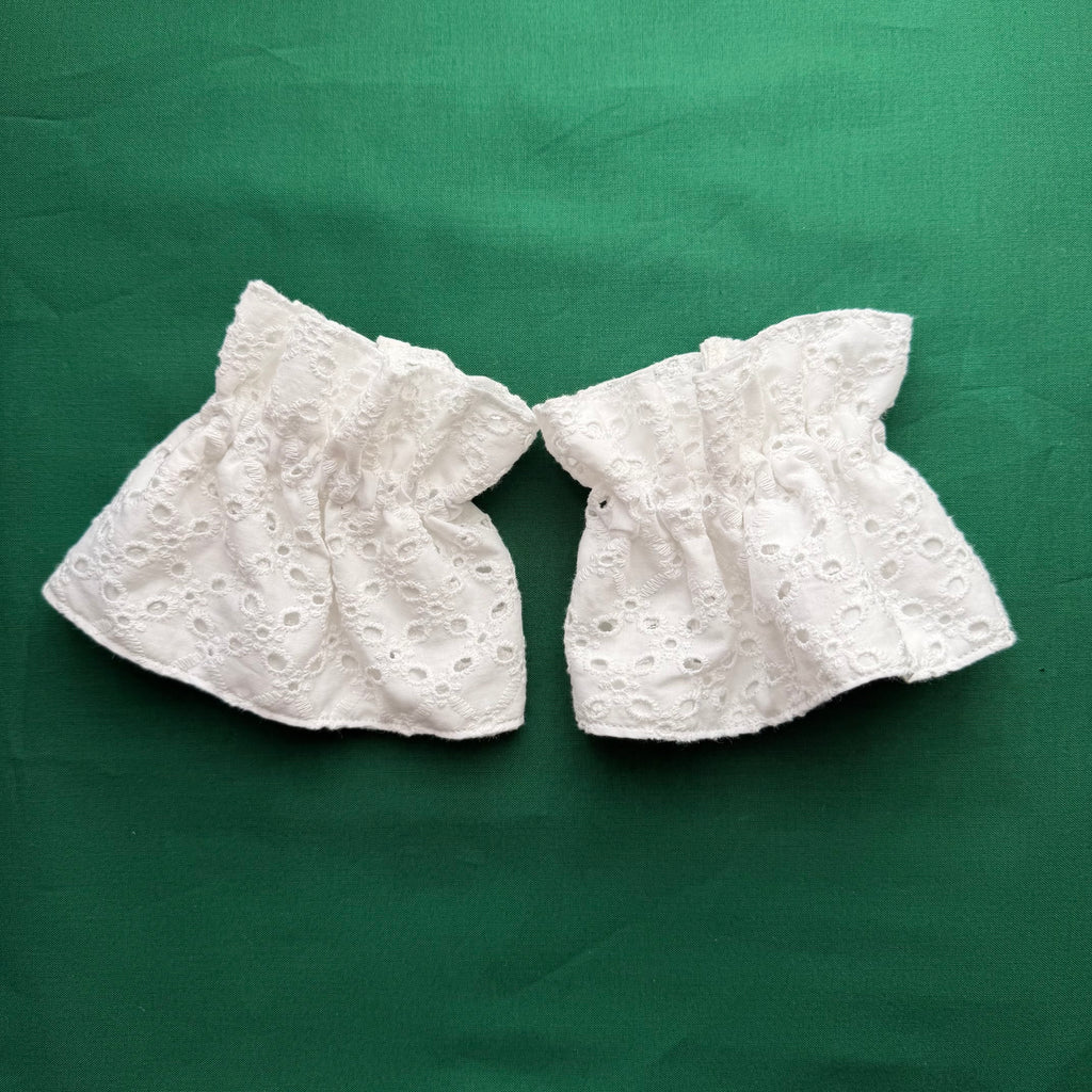 White Eyelet Cuffs