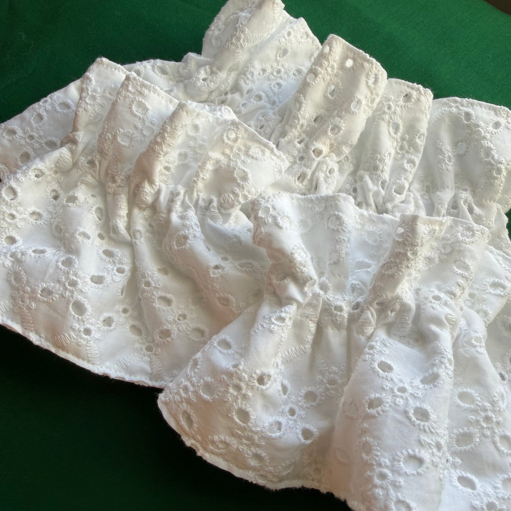 White Eyelet Cuffs