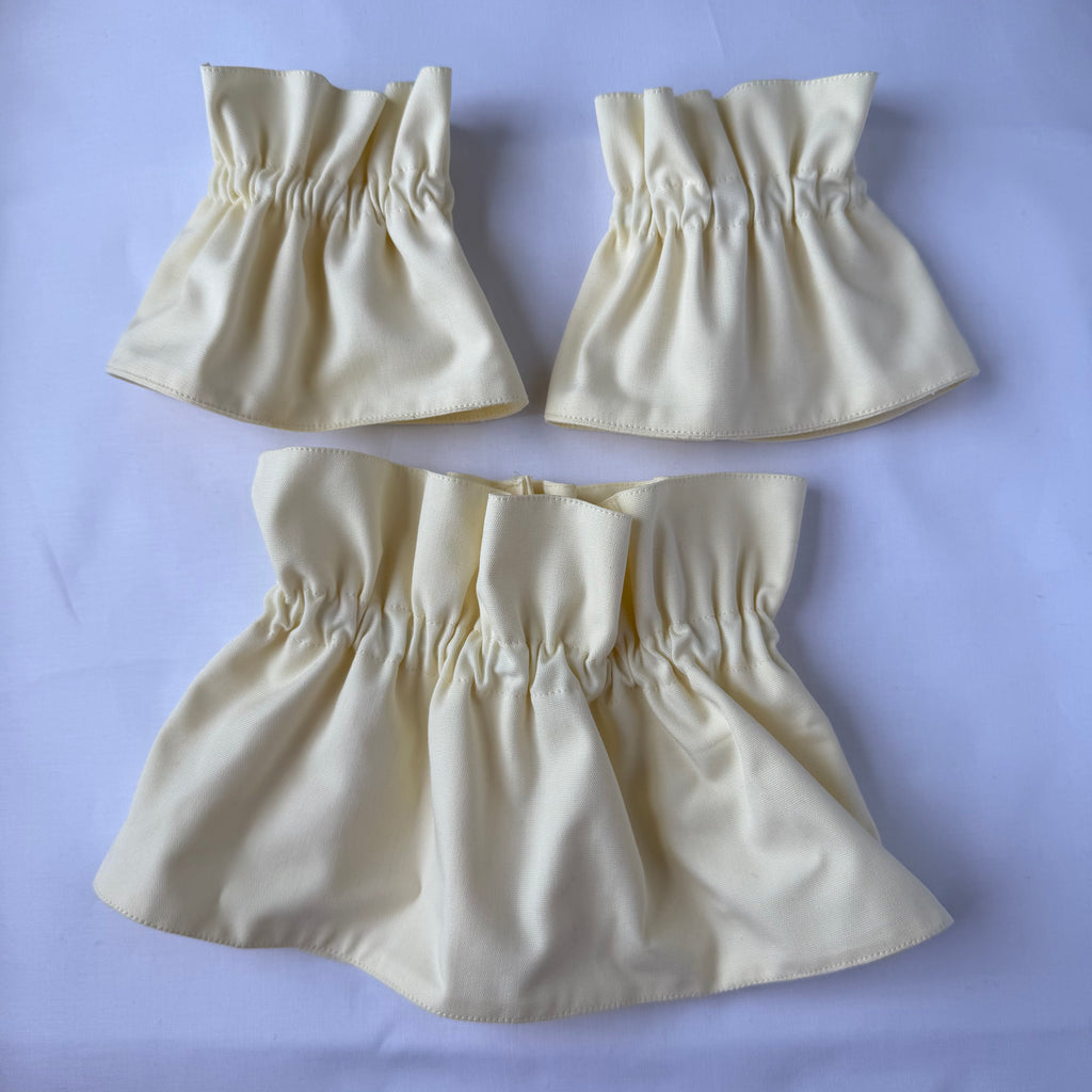 Butter Yellow Cuffs & Collar Set