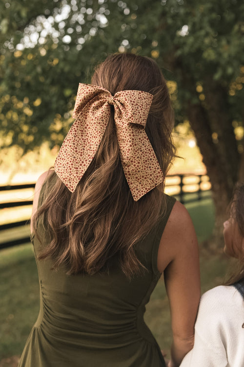 Cranberry Posy Large Bow