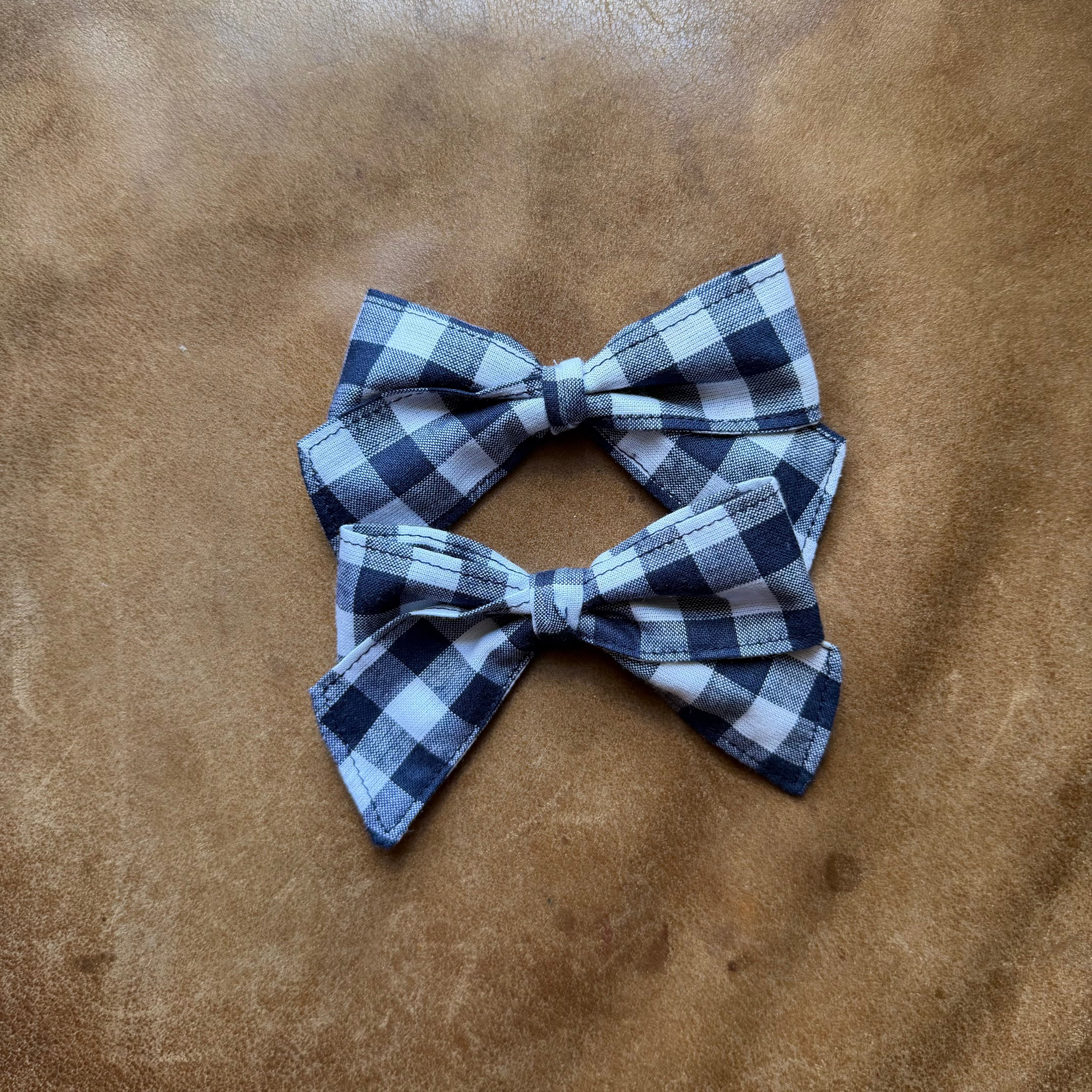 Navy gingham mini set