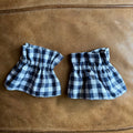 Navy Gingham Cuffs