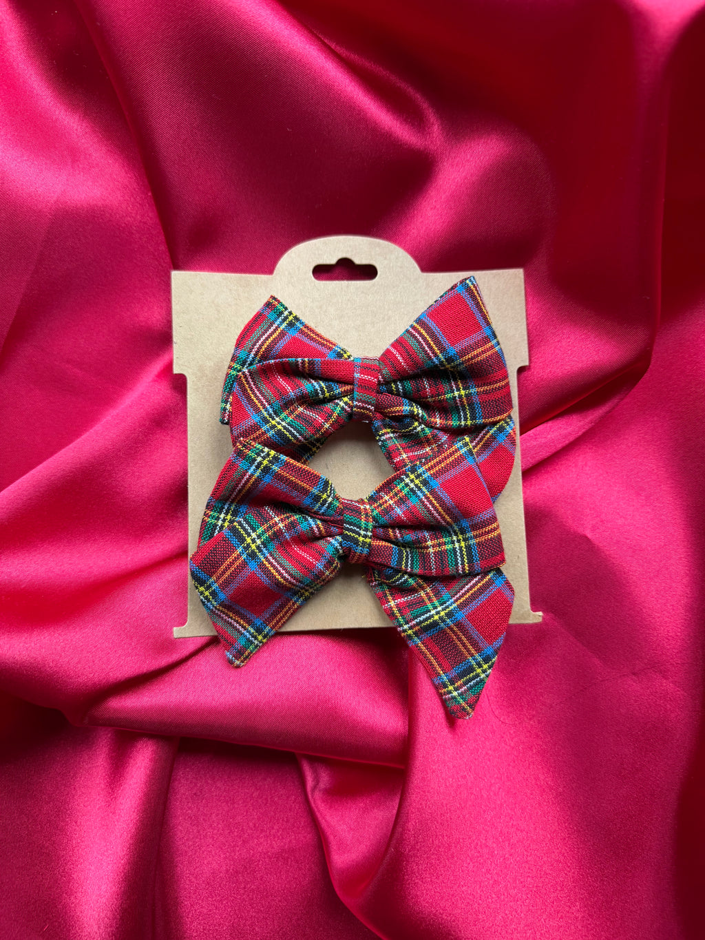Red Tartan Cuff & Collar Set