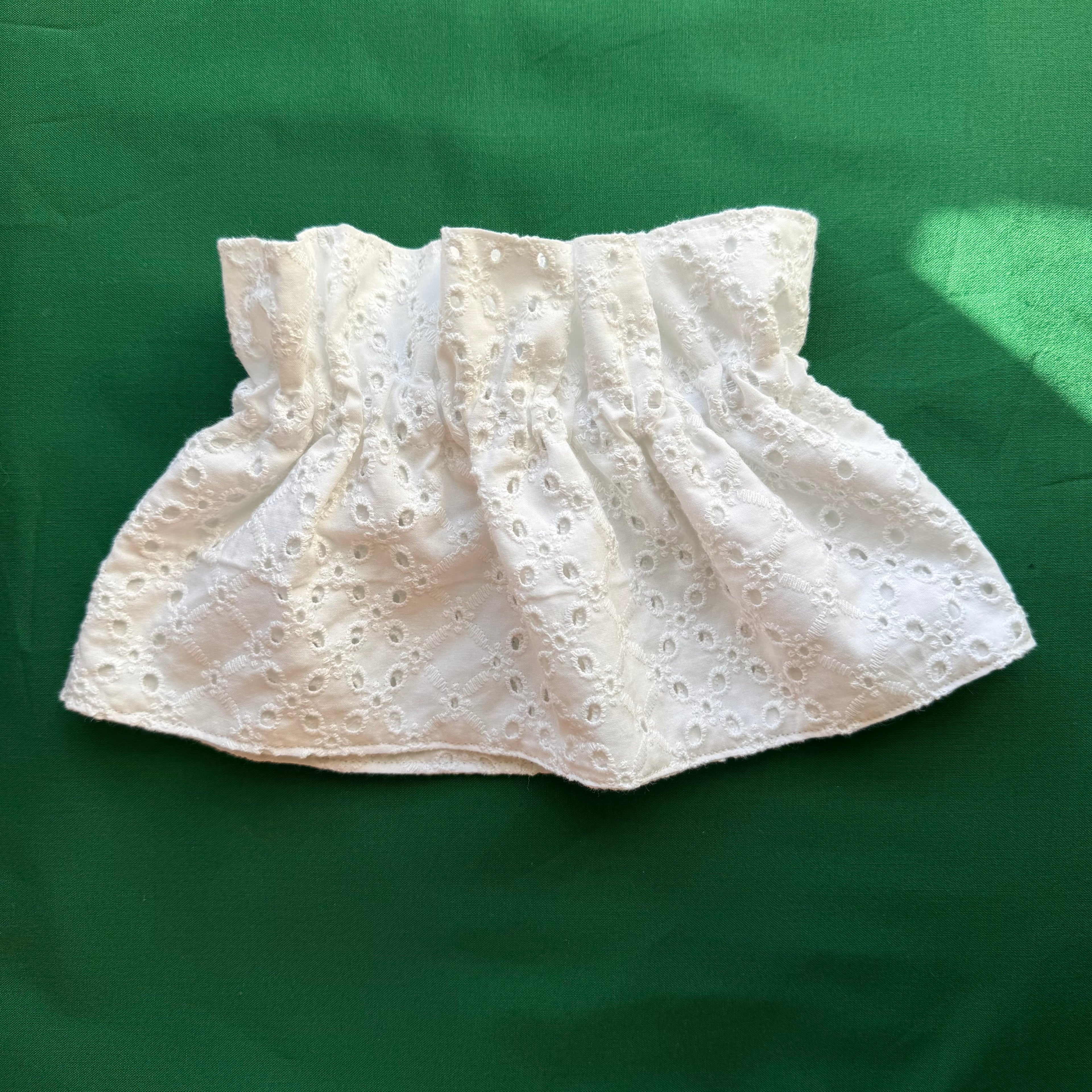 White Eyelet Collar