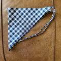 Navy Gingham Bandana Adult