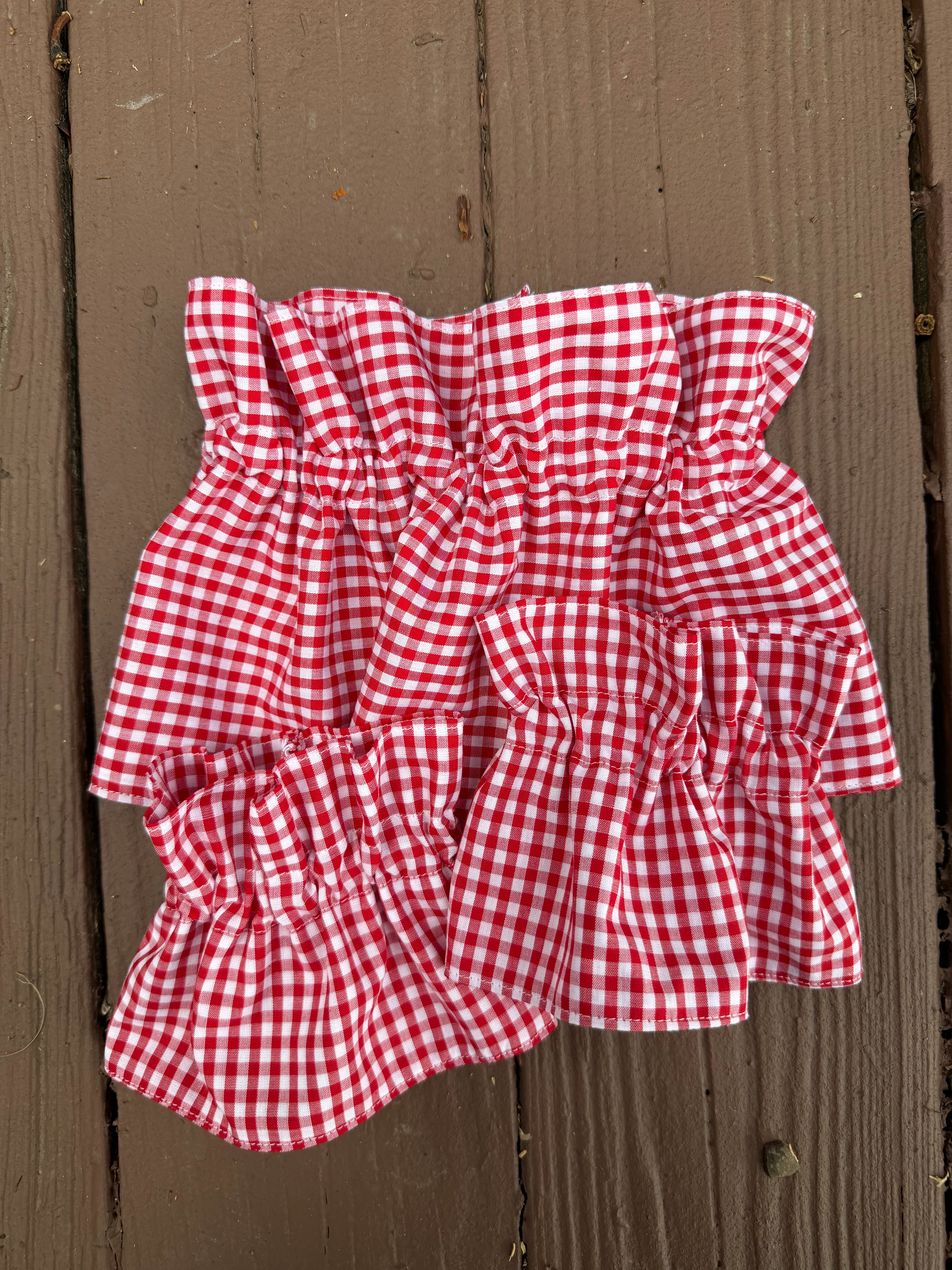 Red Gingham Cuffs