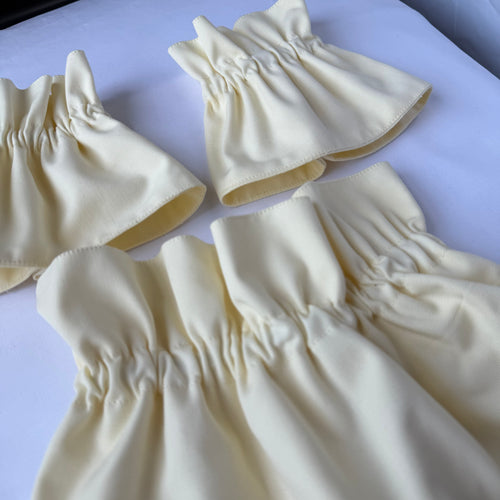 Butter Yellow Cuffs & Collar Set