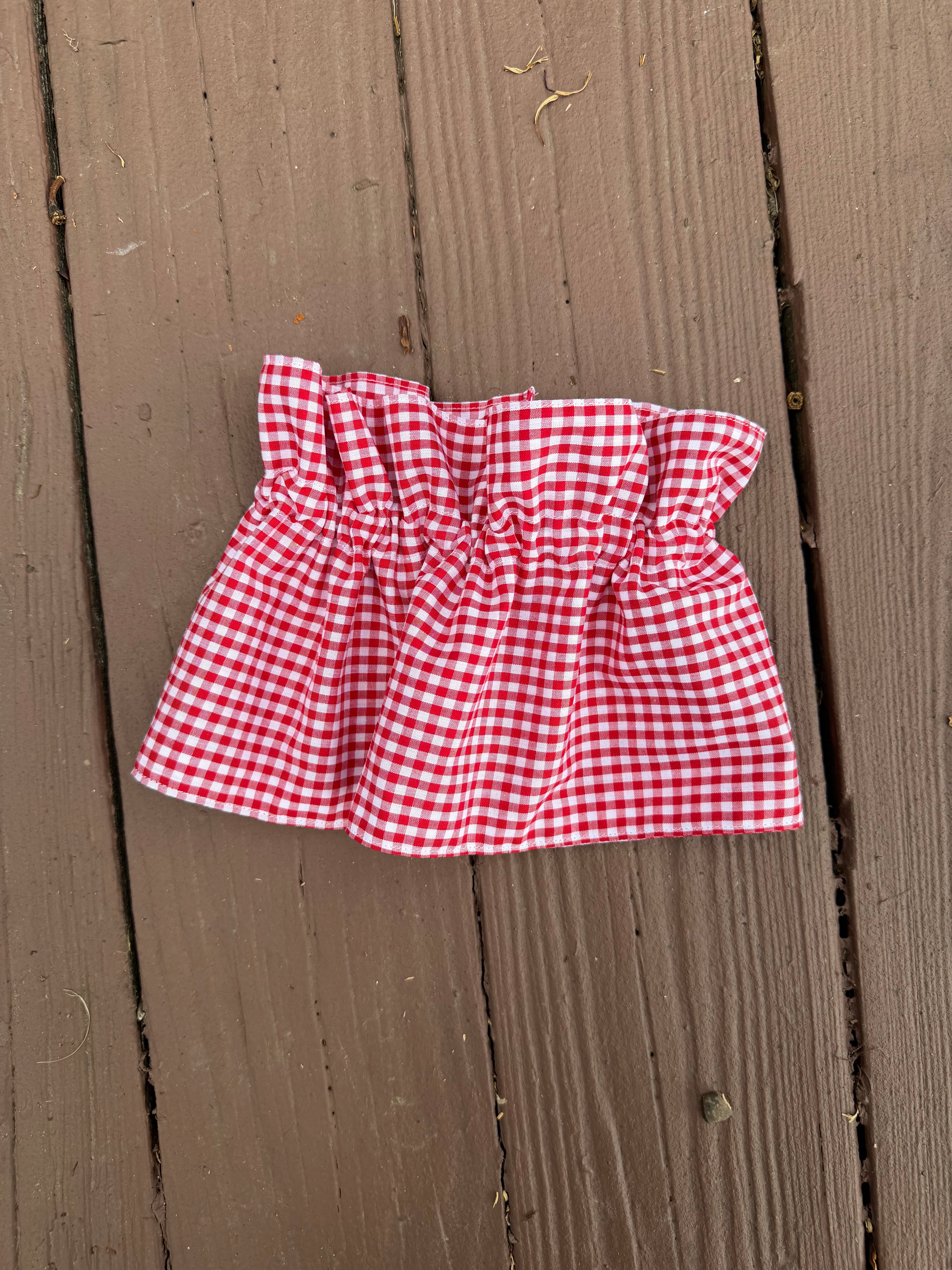 Red Gingham Collar