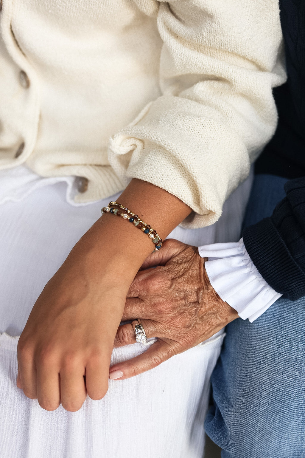 White Cuff & Collar Set