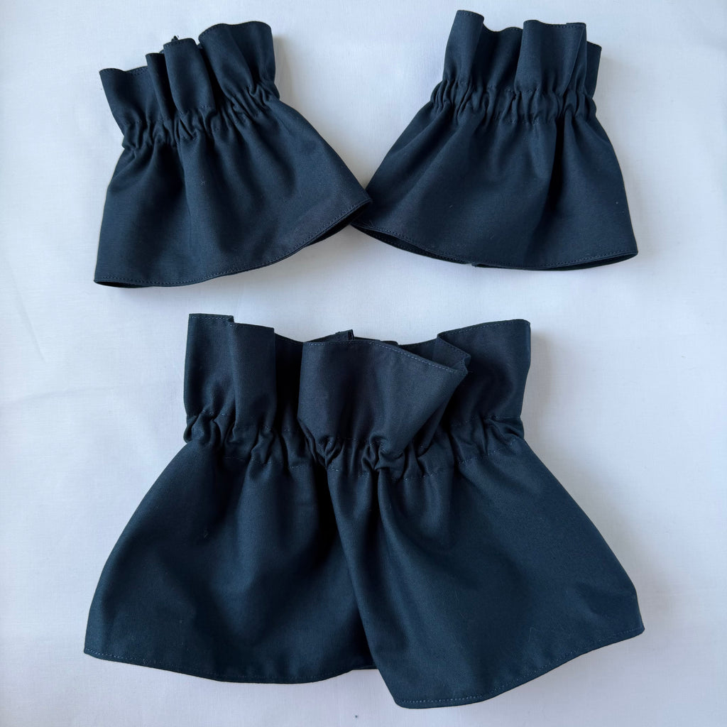 Navy Cuff & Collar Set