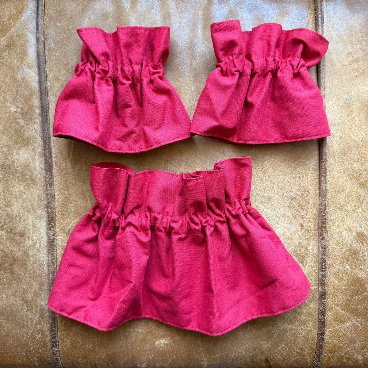 Christmas Red Cuff & Collar Set