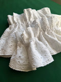 White Eyelet Cuff & Collar Set
