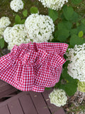 Red Gingham Cuff & Collar Set