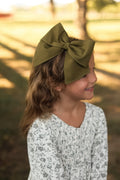 Olive Small Bow