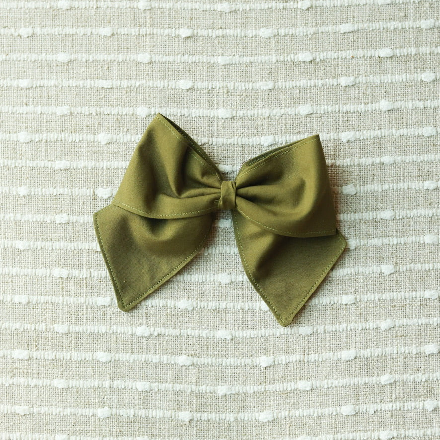 Olive Small Bow