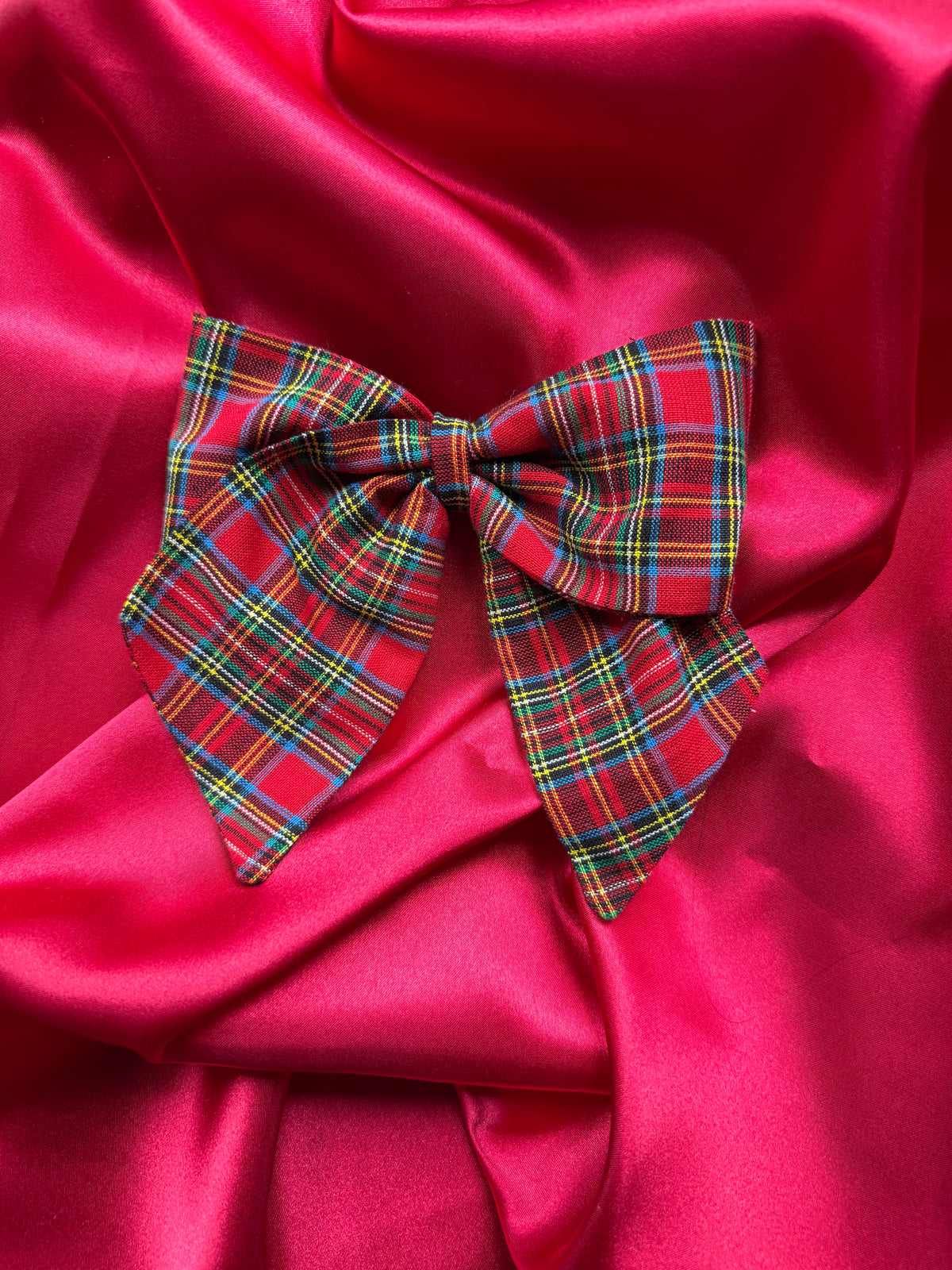 Red Tartan Cuff & Collar Set