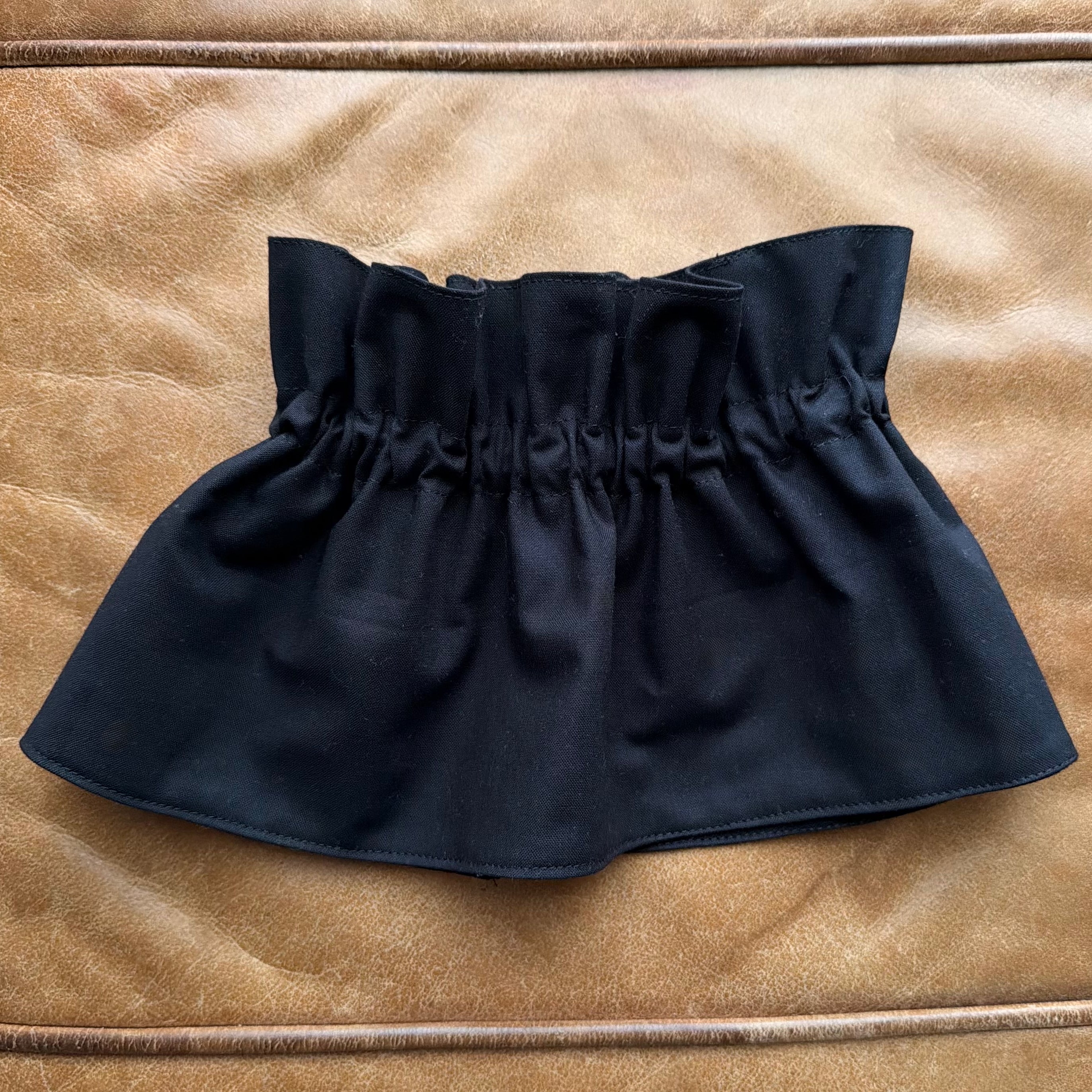 Timeless Black Ruffle Collar