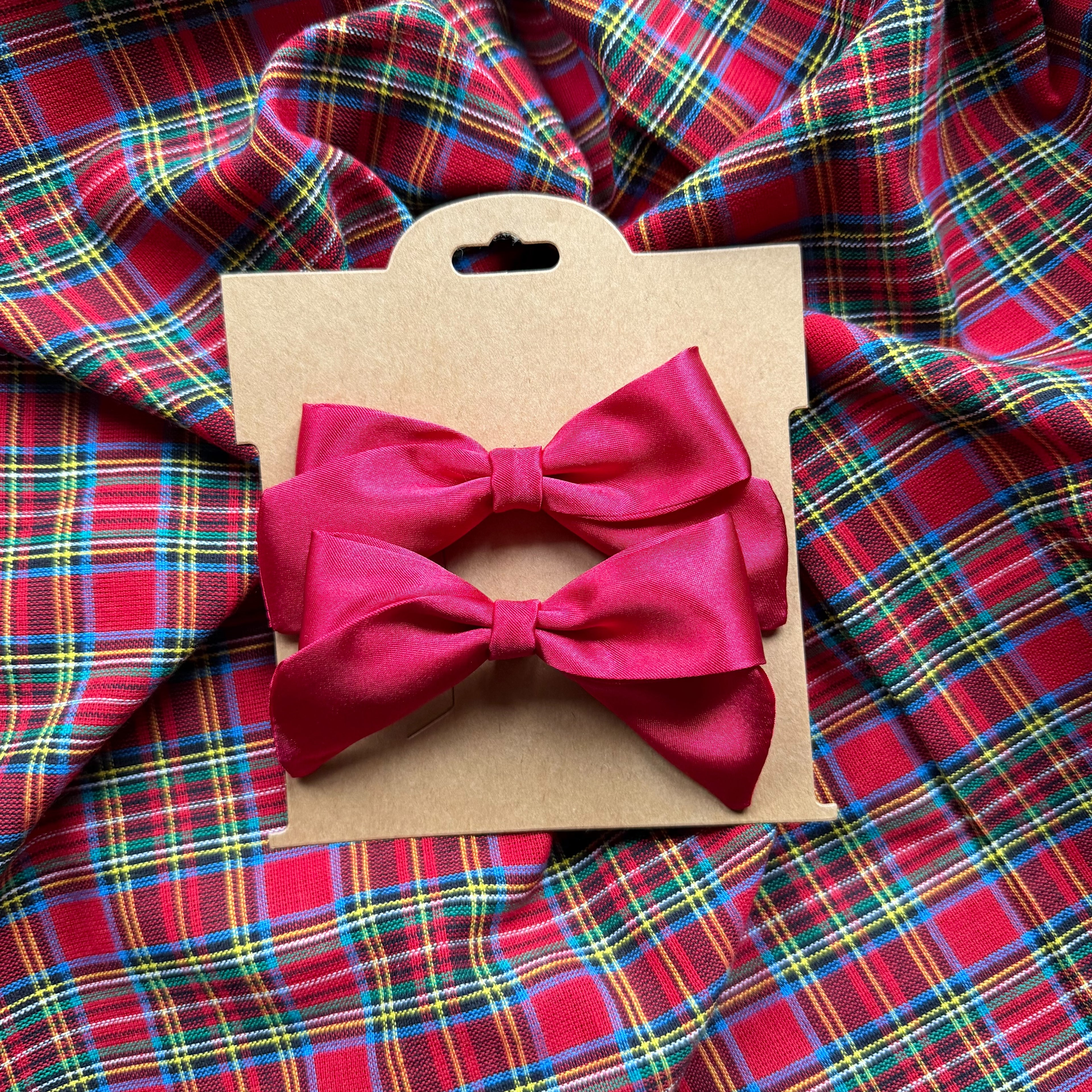 Red Satin Bow - Mini Set