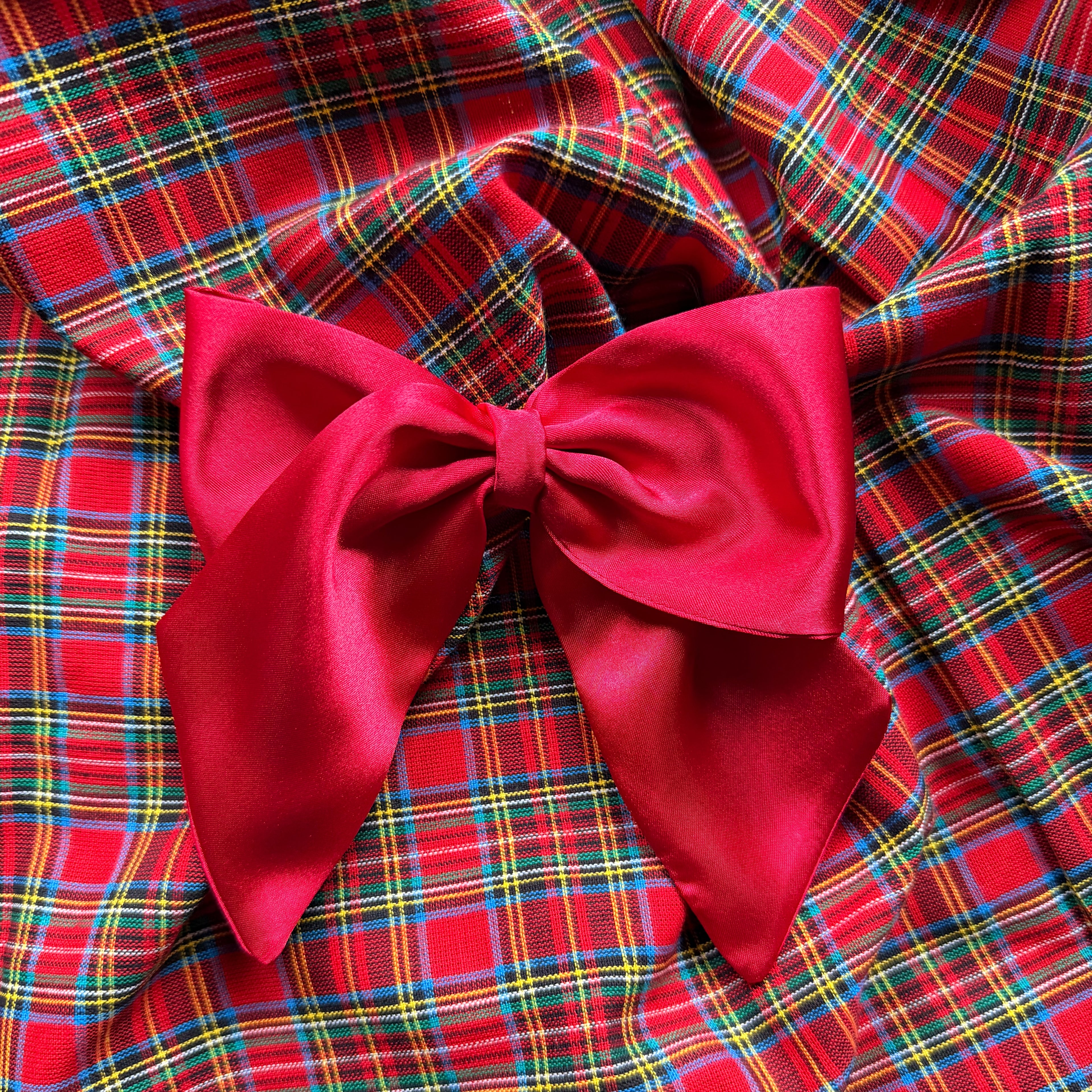 Red Satin Bow - Small