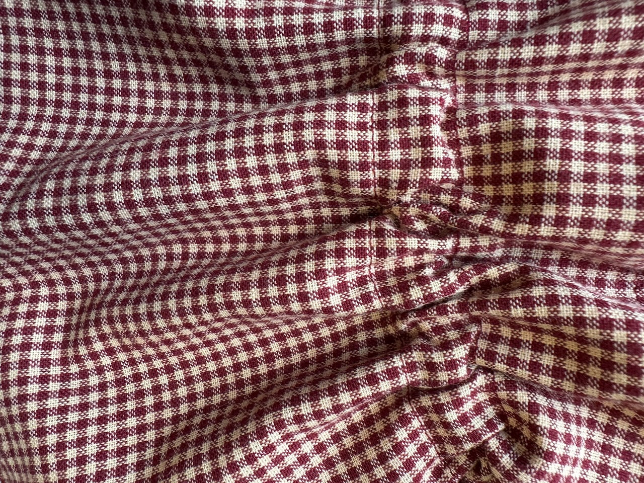 Wine & Tan Ruffle Cuff & Collar Set (Mini)