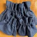Blue Denim Ruffle Cuff & Collar Set