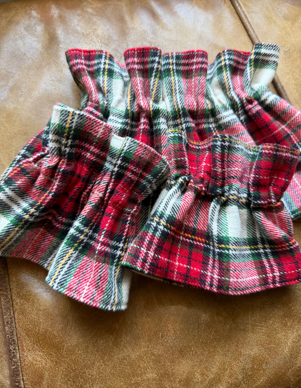 Highland Plaid Cuff & Collar Set