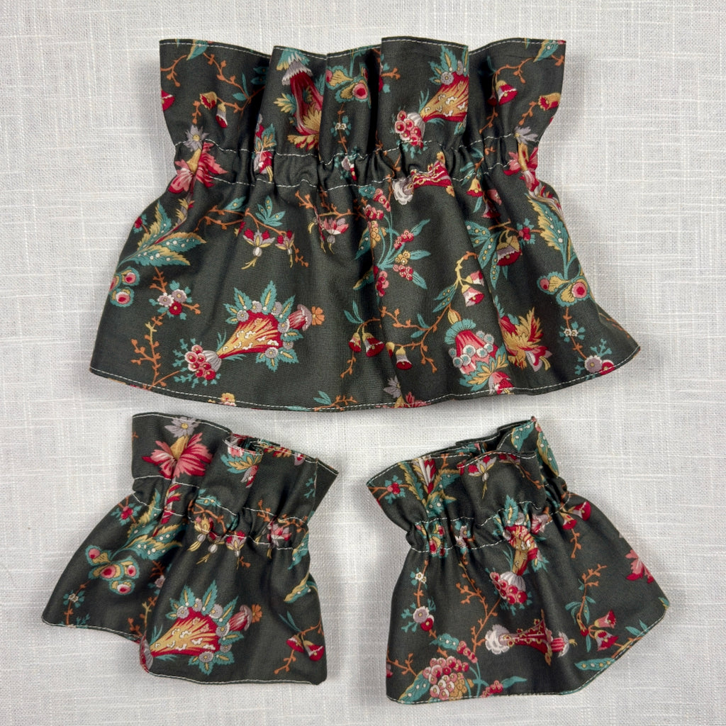 Sagewood Bloom Ruffle Cuff & Collar set