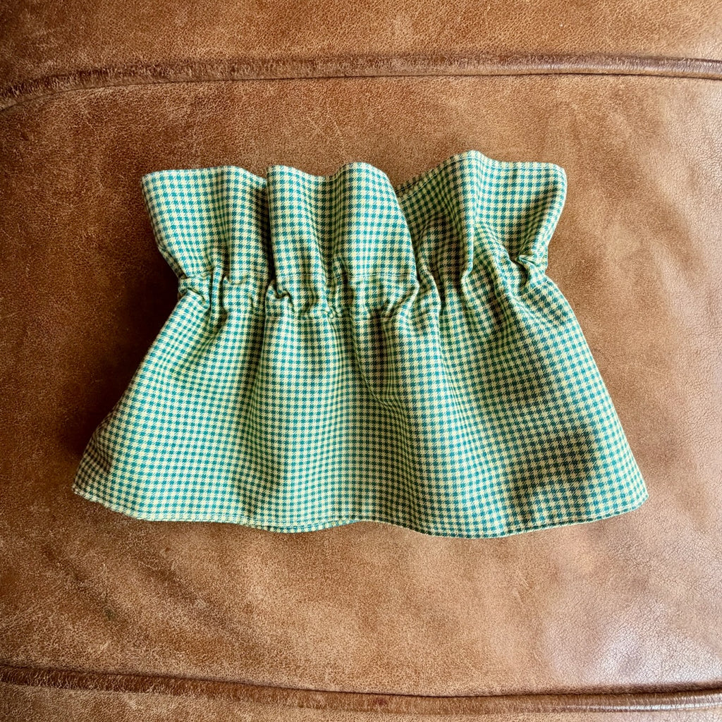 Gingham Field Cuff & Collar Set