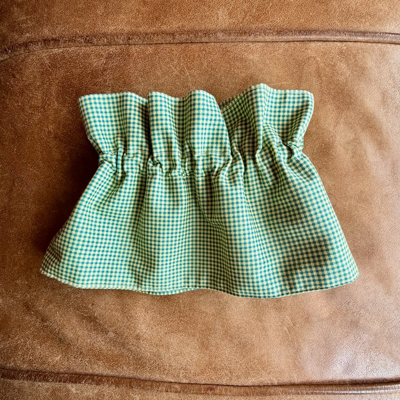 Gingham Field - Ruffle Collar