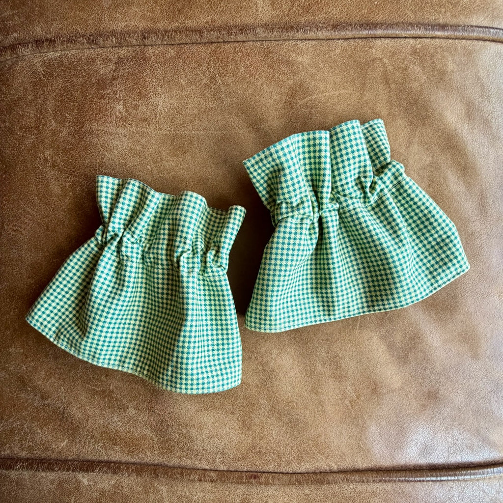 Gingham Field – Ruffle Cuff & Collar Set