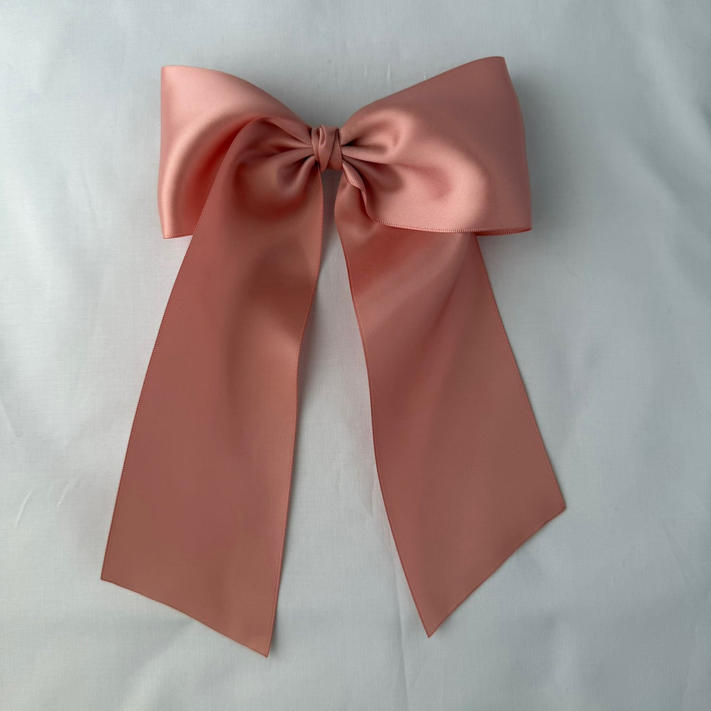 Rose Gold Satin Bow, 3"