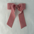 Dusty Rose Velvet Bow, 2”