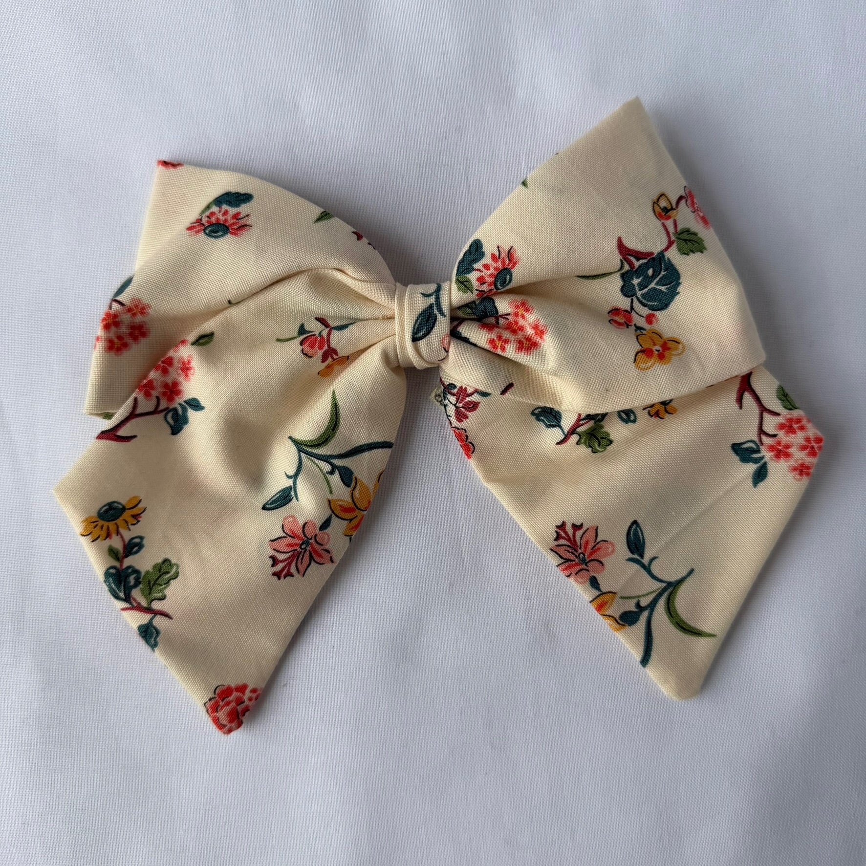Poppy Field Sewn Bow – Small