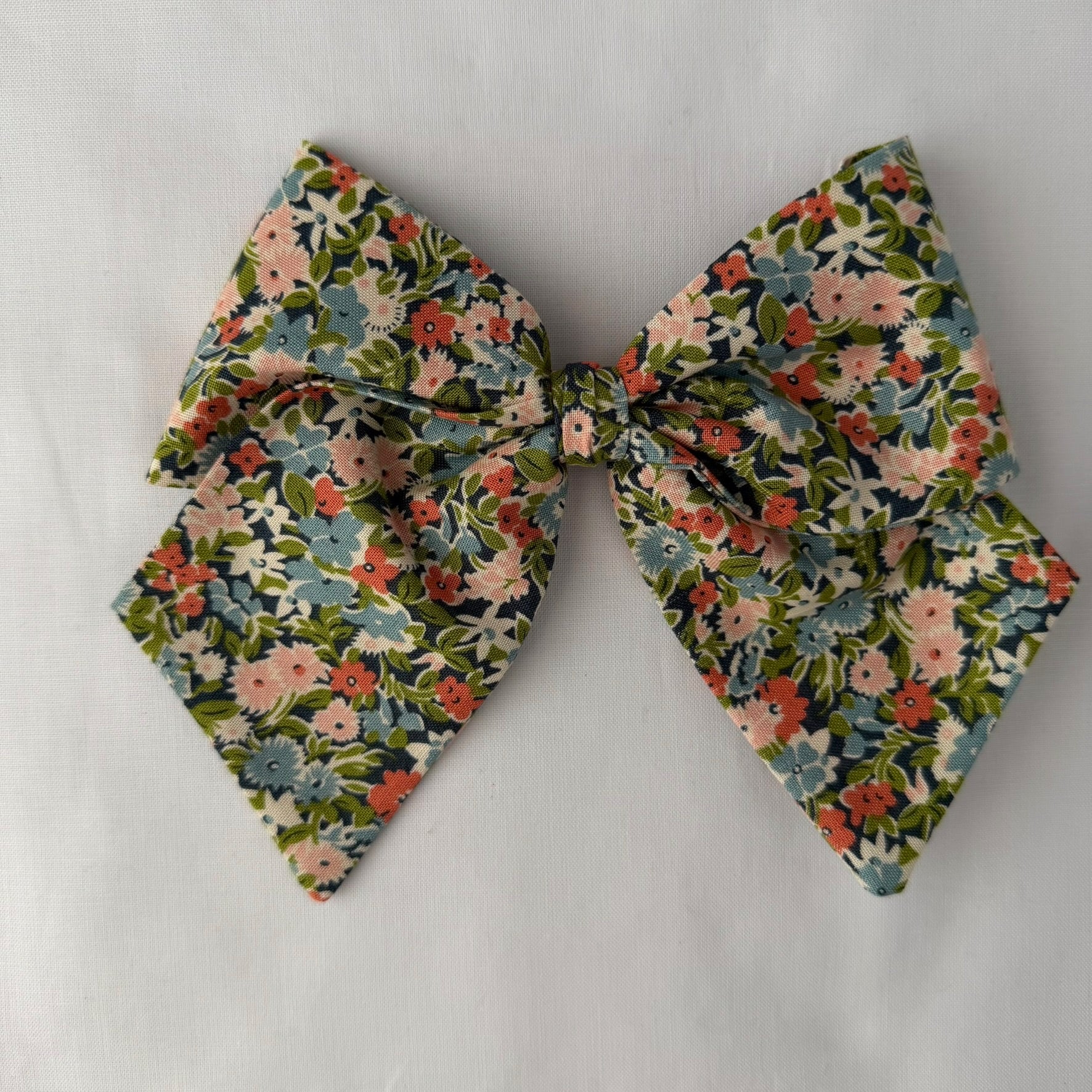 Floral Garden Sewn Bow – Small