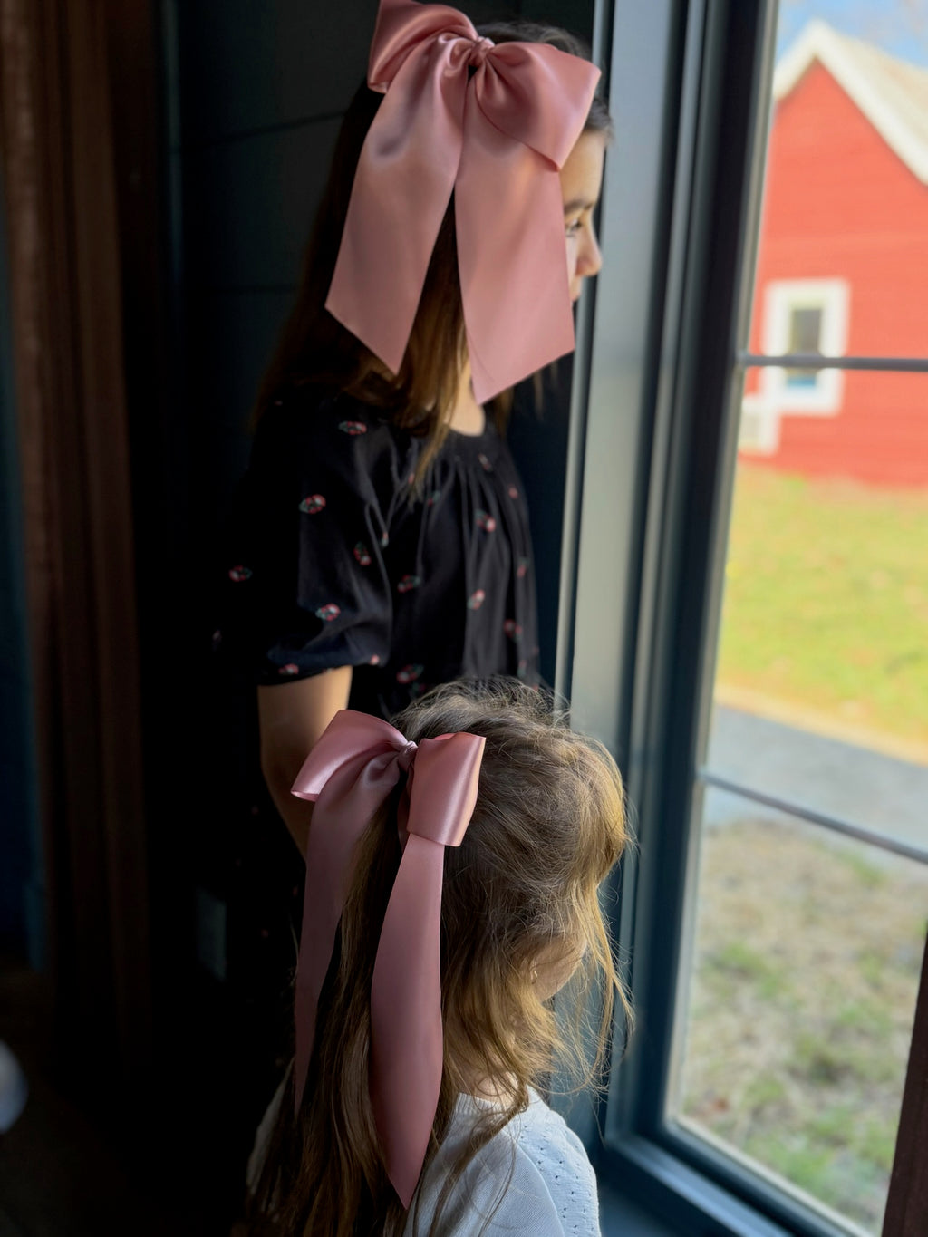 Rose Gold Satin Bow, 3"